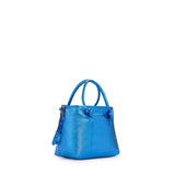 Mini bag in pelle con logo 73BP9VT02 LOLLI POPPOP BLUE V° 73 