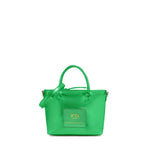 Mini bag in pelle con logo 73BP9VT02 LOLLI POPPOP GREEN V° 73 