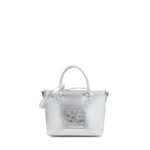 Mini bag in pelle con logo 73BP9VT02 LOLLI POPPOP SILVER V° 73 