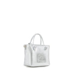 Mini bag in pelle con logo 73BP9VT02 LOLLI POPPOP SILVER V° 73 