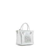 Mini bag in pelle con logo 73BP9VT02 LOLLI POPPOP SILVER V° 73 