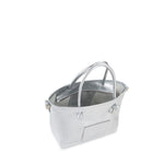Mini bag in pelle con logo 73BP9VT02 LOLLI POPPOP SILVER V° 73 