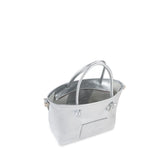 Mini bag in pelle con logo 73BP9VT02 LOLLI POPPOP SILVER V° 73 