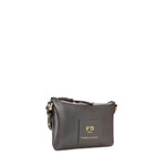 Borsa a tracolla in pelle con logo 73BP9VT03 LOLLI POPPOP BLACK V° 73 