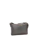 Borsa a tracolla in pelle con logo 73BP9VT03 LOLLI POPPOP BLACK V° 73 