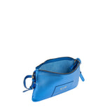 Borsa a tracolla in pelle con logo 73BP9VT03 LOLLI POPPOP BLUE V° 73 