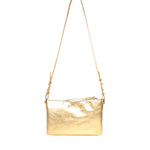 Borsa a tracolla in pelle con logo 73BP9VT03 LOLLI POPPOP GOLD V° 73 
