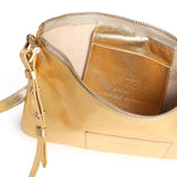 Borsa a tracolla in pelle con logo 73BP9VT03 LOLLI POPPOP GOLD V° 73 