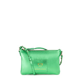 Borsa a tracolla in pelle con logo 73BP9VT03 LOLLI POPPOP GREEN V° 73 