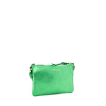 Borsa a tracolla in pelle con logo 73BP9VT03 LOLLI POPPOP GREEN V° 73 