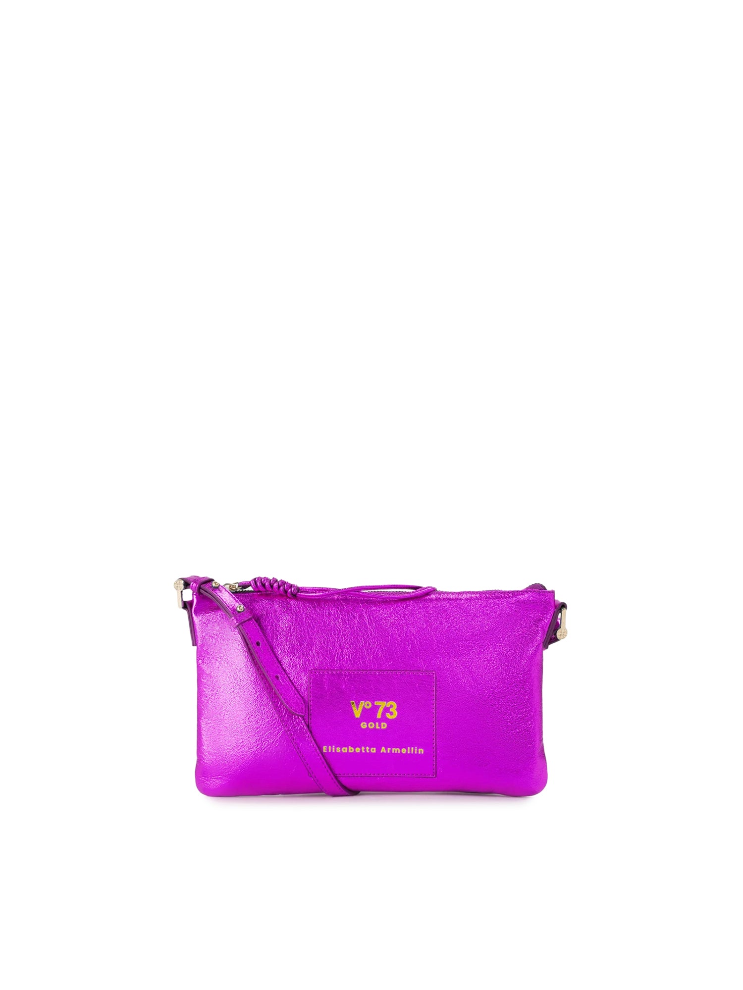 Borsa a tracolla in pelle con logo 73BP9VT03 LOLLI POPPOP PINK V° 73 