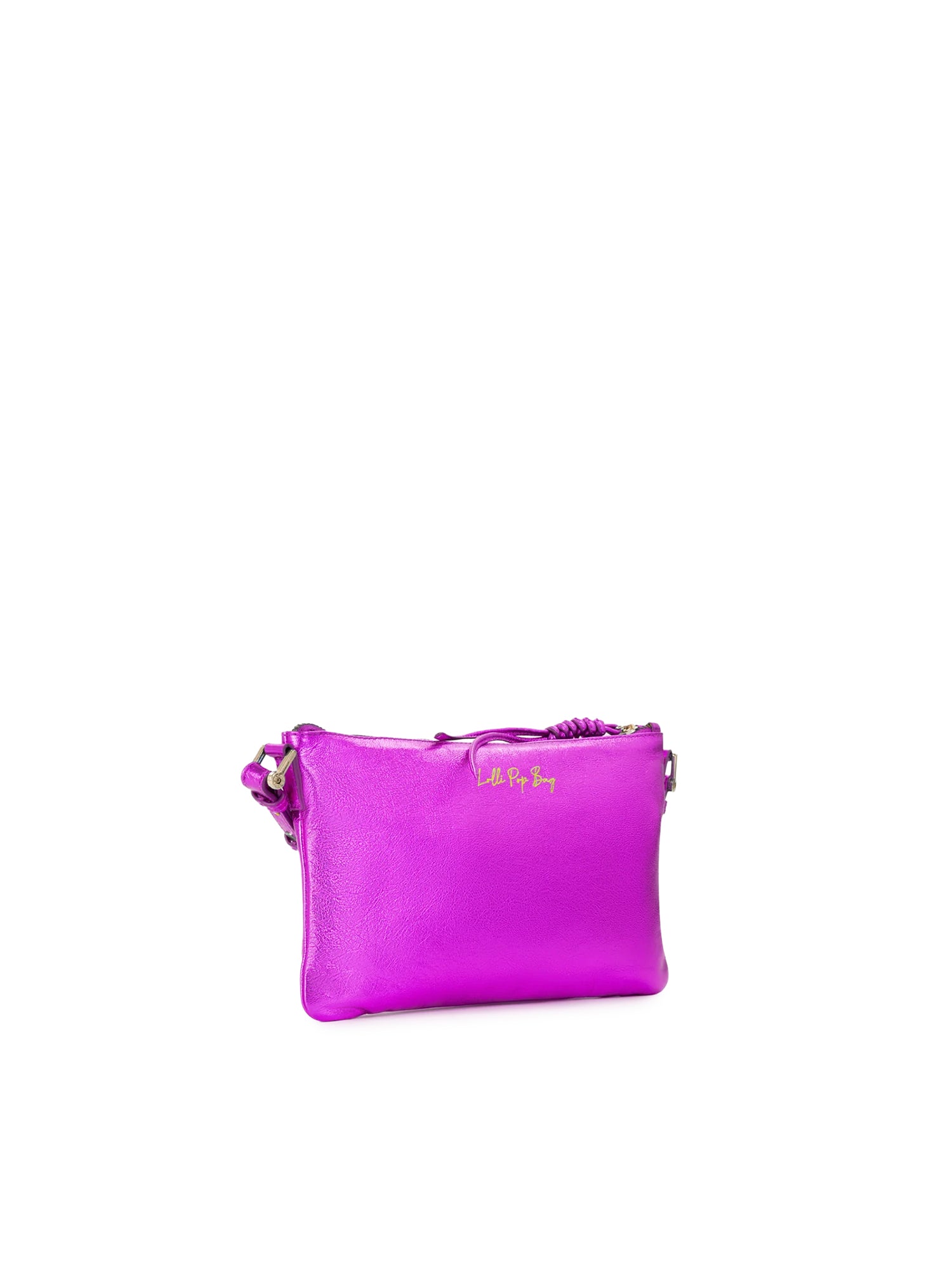 Borsa a tracolla in pelle con logo 73BP9VT03 LOLLI POPPOP PINK V° 73 