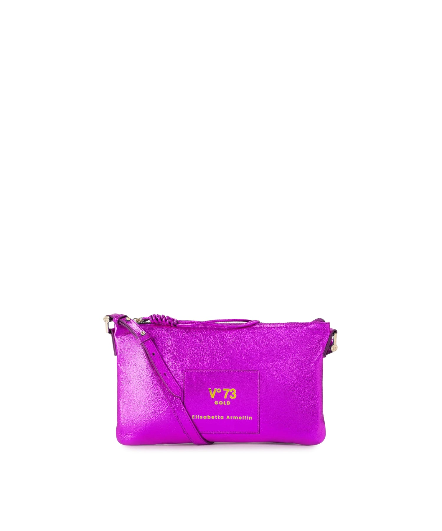 Borsa a tracolla in pelle con logo 73BP9VT03 LOLLI POPPOP PINK V° 73 