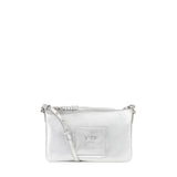 Borsa a tracolla in pelle con logo 73BP9VT03 LOLLI POPPOP SILVER V° 73 