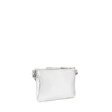 Borsa a tracolla in pelle con logo 73BP9VT03 LOLLI POPPOP SILVER V° 73 