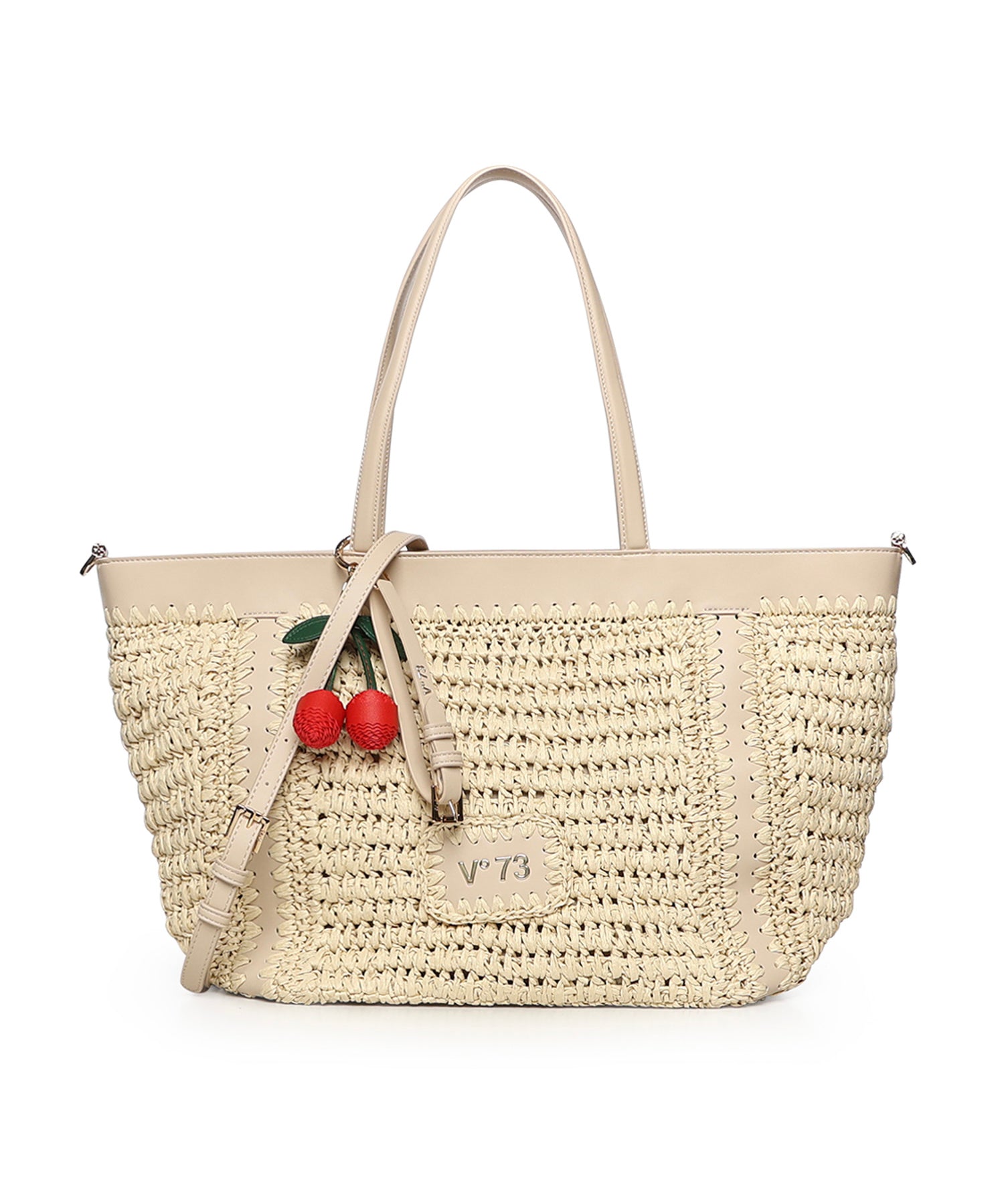 Borsa shopping con logo 73BS9M301 ALISYAOFF WHITE V° 73 