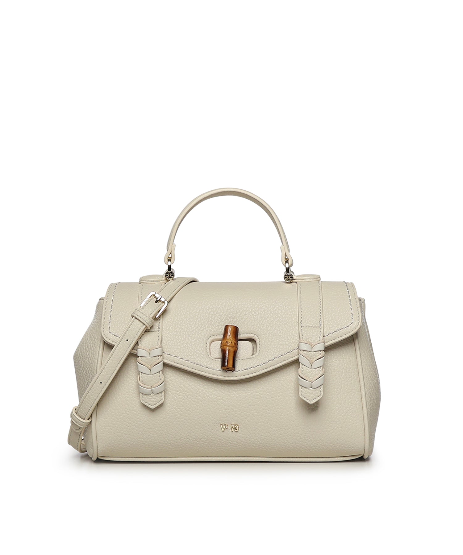 Borsa Beatrice con logo 73BS9M604 BEATRICEOFF WHITE V° 73 