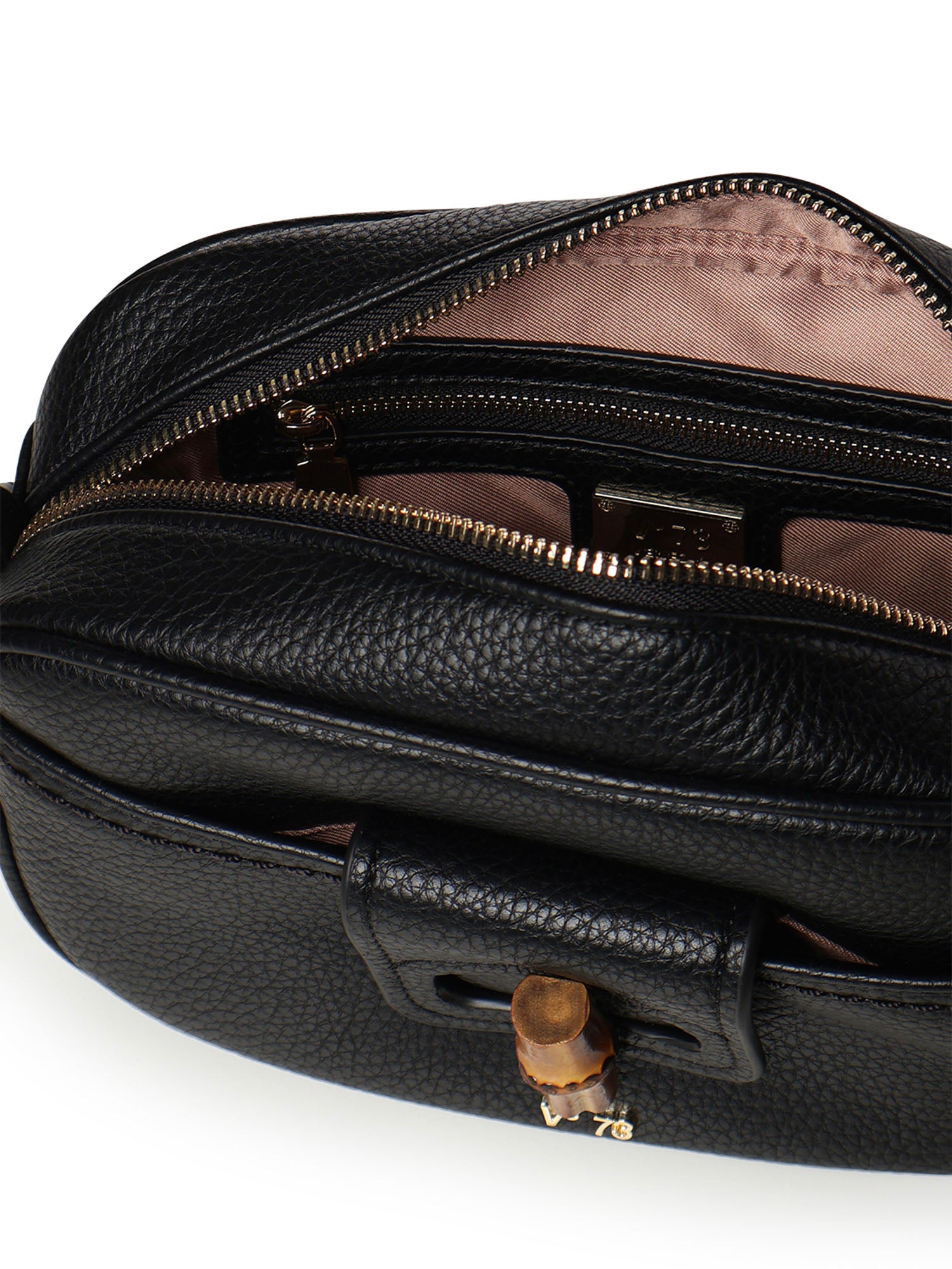 Borsa a tracolla con logo 73BS9M605 BEATRICENERO V° 73 