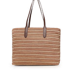 Borsa shopping Cassie con logo 73BS9M801 CASSIENATURALE/MORO V° 73 