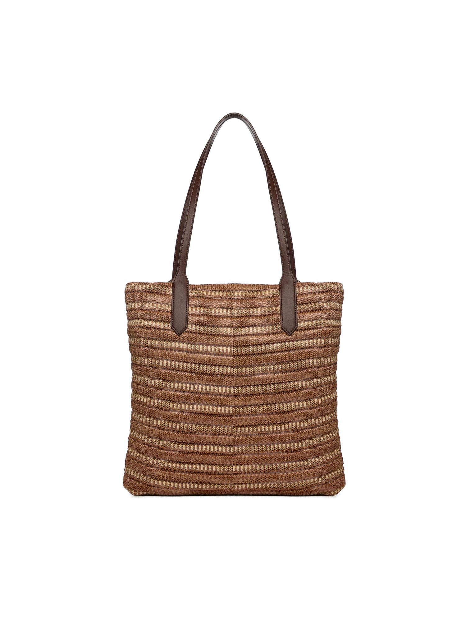 Borsa shopping con logo 73BS9M802 CASSIENATURALE/MORO V° 73 