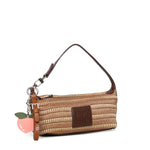 Borsa a spalla con logo 73BS9M803 CASSIENATURALE/MORO V° 73 