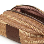 Borsa a spalla con logo 73BS9M803 CASSIENATURALE/MORO V° 73 
