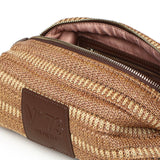 Borsa a spalla con logo 73BS9M803 CASSIENATURALE/MORO V° 73 