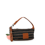 Borsa a spalla con logo 73BS9M803 CASSIENERO/CUOIO V° 73 