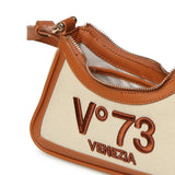 Borsa a tracolla Responsible con logo 73BS9MU02 RESPONSIBLE 73OFF WHITE/CUOIO V° 73 