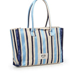 Borsa shopping con logo 73BS9MV01R ILENEAZZURRO/MULTICOLOR V° 73 