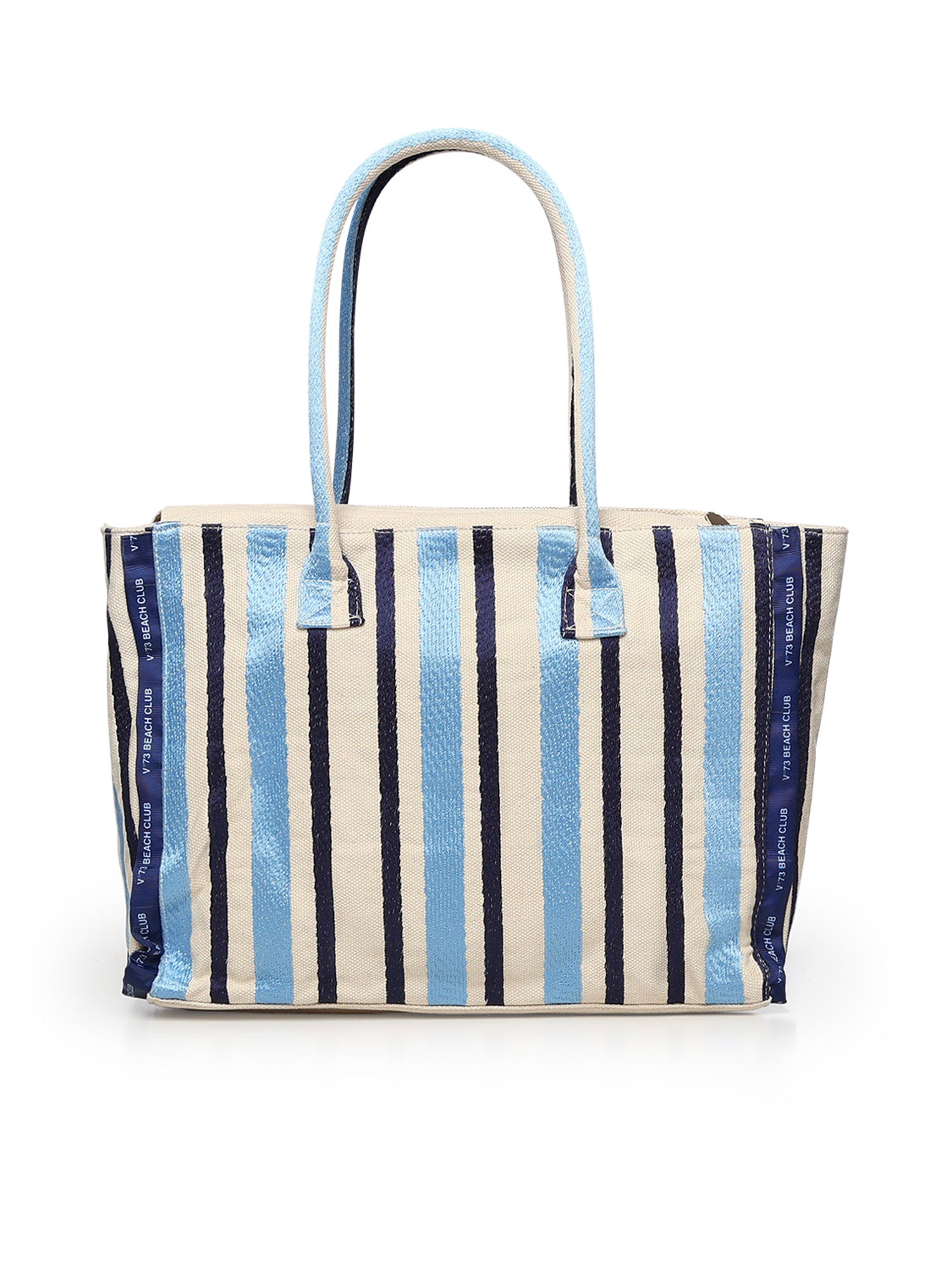 Borsa shopping con logo 73BS9MV01R ILENEAZZURRO/MULTICOLOR V° 73 