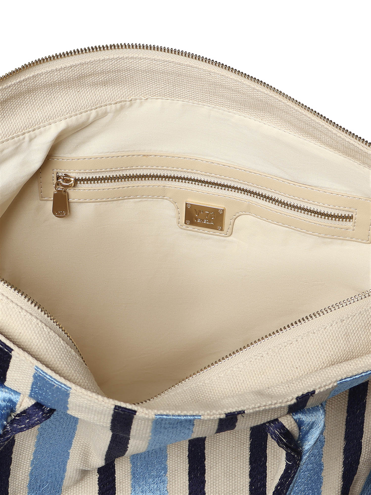 Borsa shopping con logo 73BS9MV01R ILENEAZZURRO/MULTICOLOR V° 73 