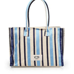 Borsa shopping con logo 73BS9MV01R ILENEAZZURRO/MULTICOLOR V° 73 