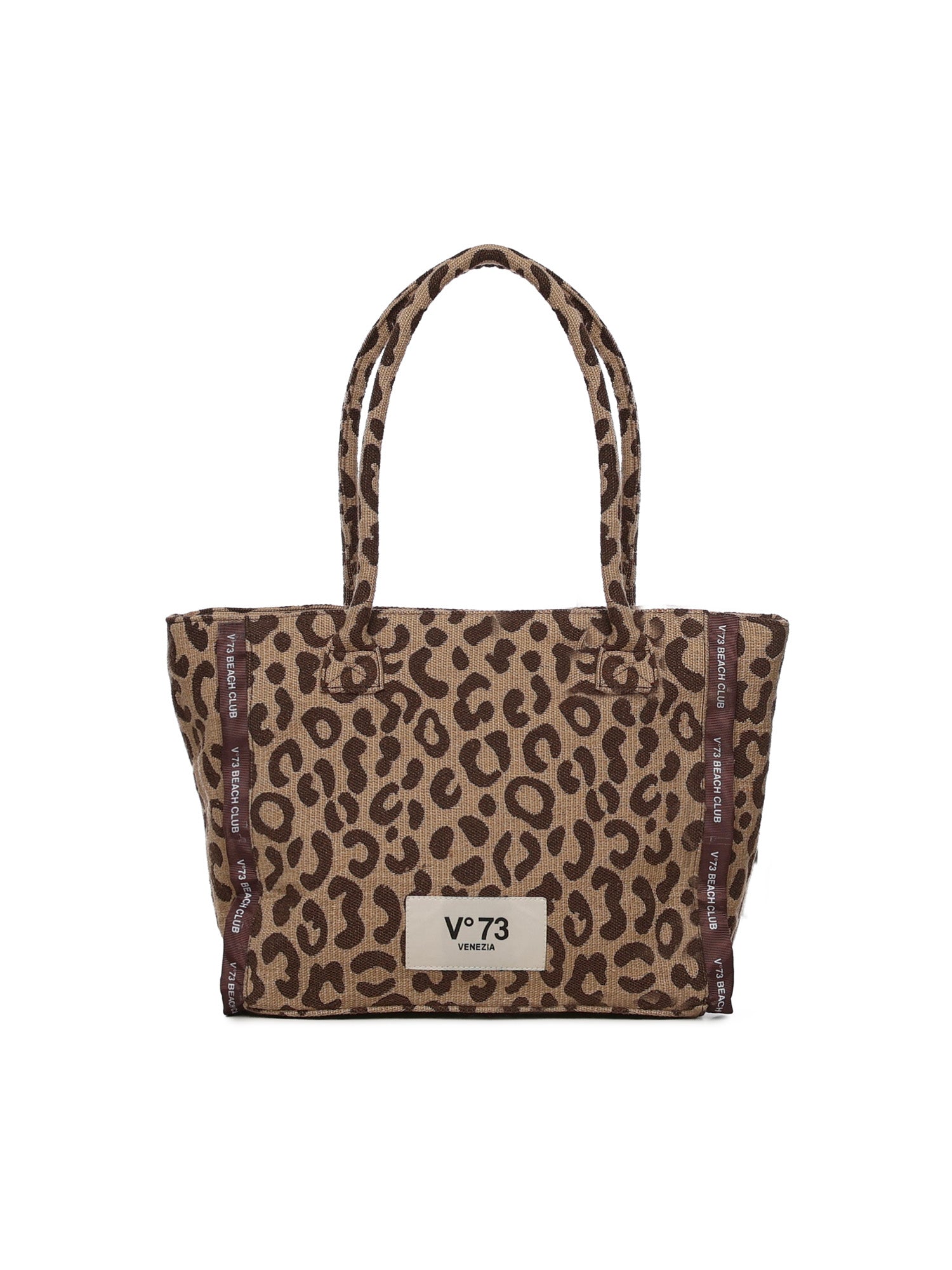 Borsa shopping mini con logo 73BS9MV02M ILENEBEIGE/MORO V° 73 
