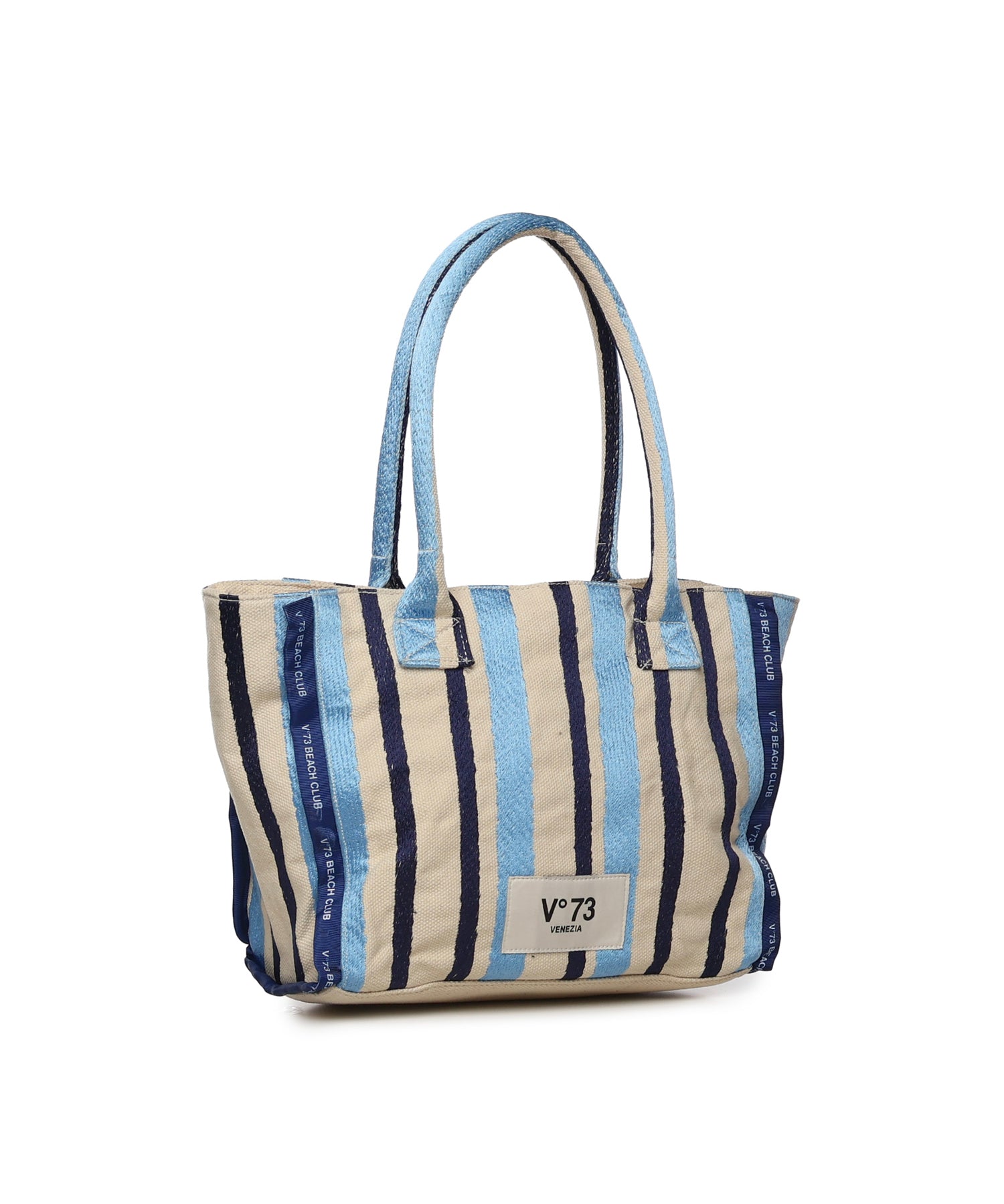 Borsa shopping con logo 73BS9MV02R ILENEAZZURRO/MULTICOLOR V° 73 
