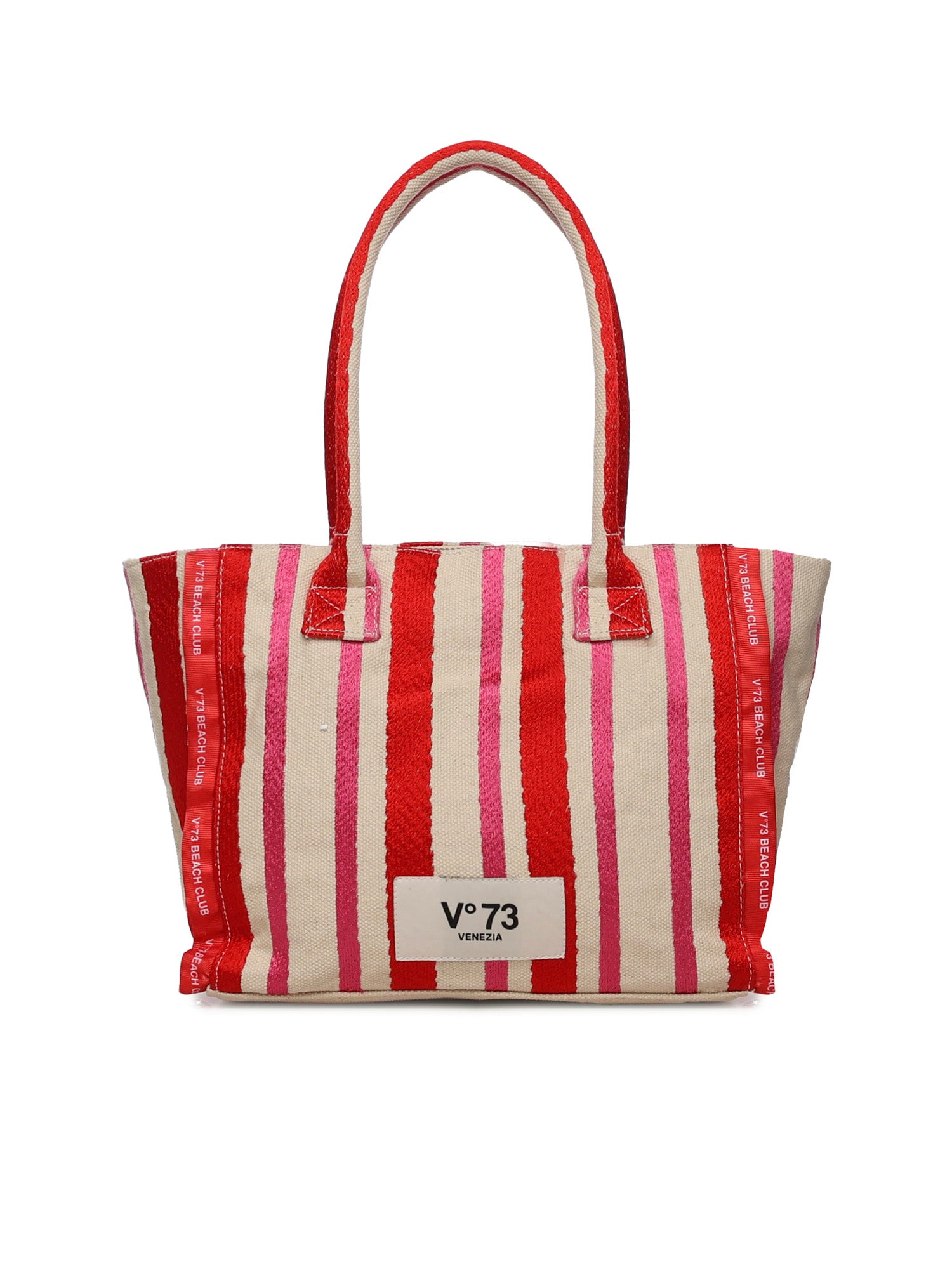 Borsa shopping con logo 73BS9MV02R ILENEROSSO/MULTICOLOR V° 73 