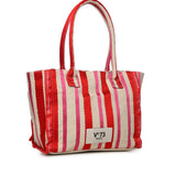 Borsa shopping con logo 73BS9MV02R ILENEROSSO/MULTICOLOR V° 73 