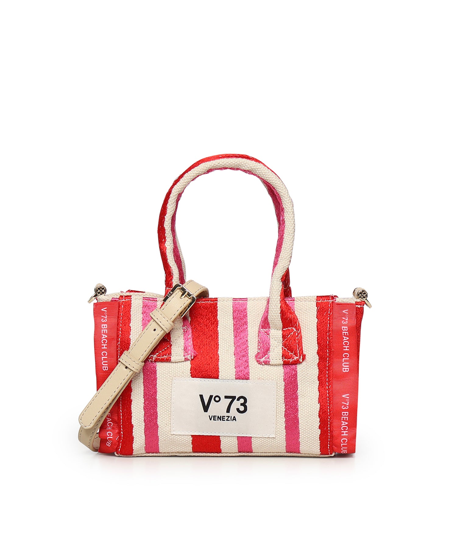 Mini bag con logo 73BS9MV03R ILENEROSSO/MULTICOLOR V° 73 