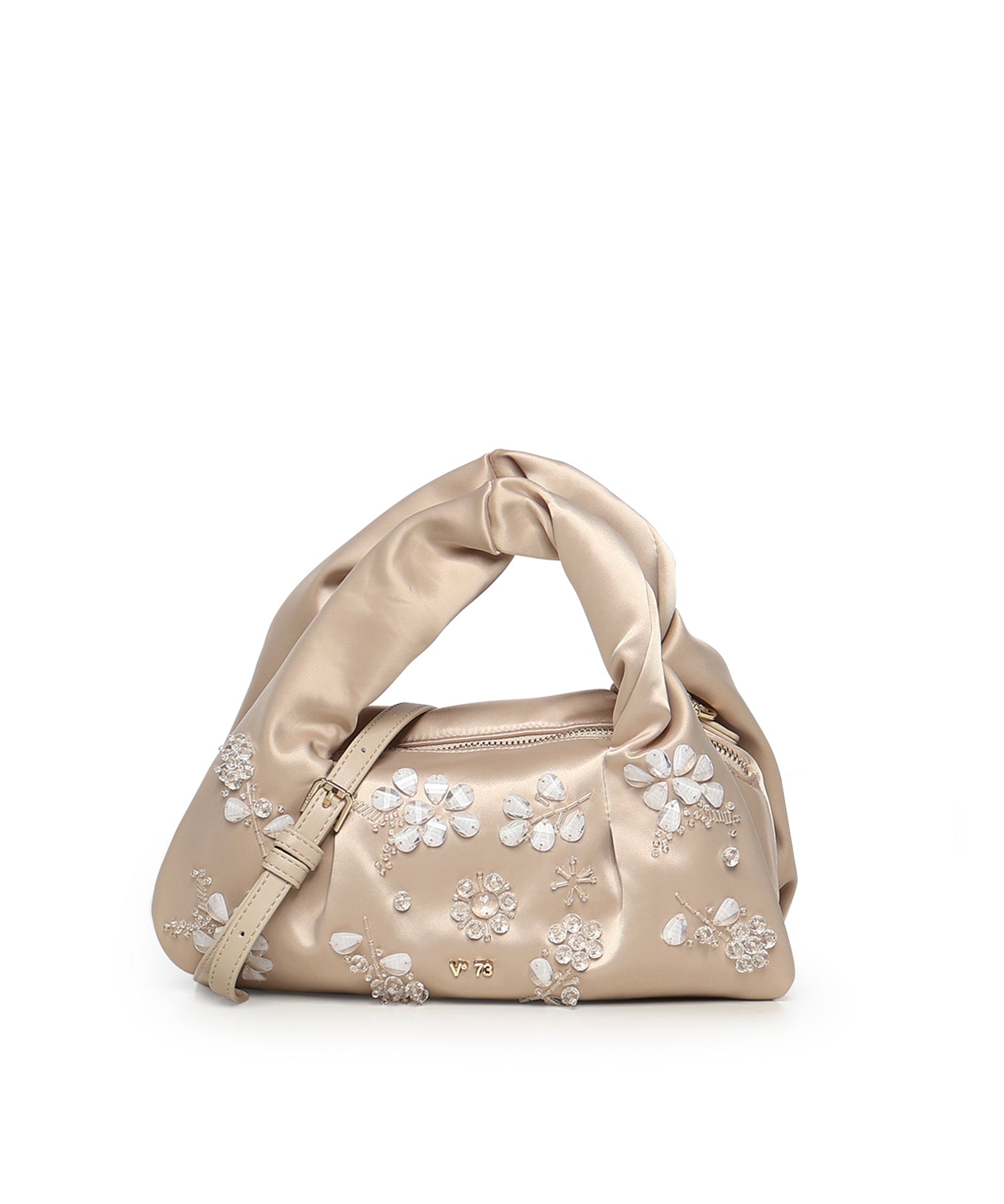 Mini bag con applicazioni floreali 73BS9MZ01 KAYLACHAMPAGNE V° 73 