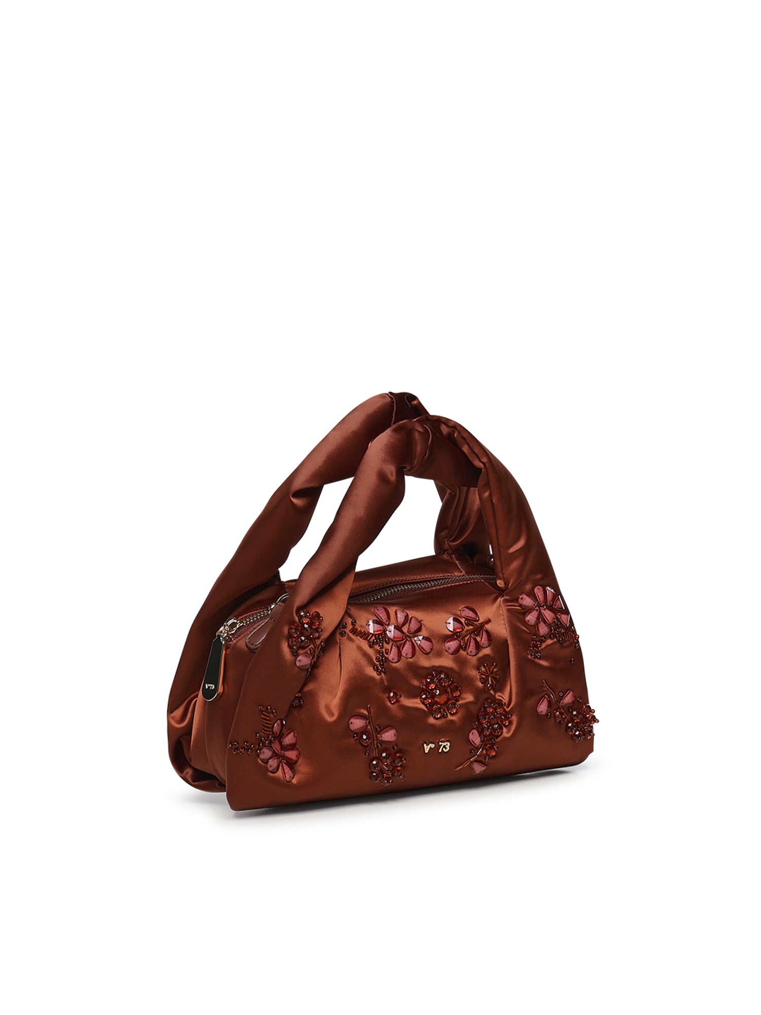 Mini bag con applicazioni floreali 73BS9MZ01 KAYLACIOCCOLATO V° 73 