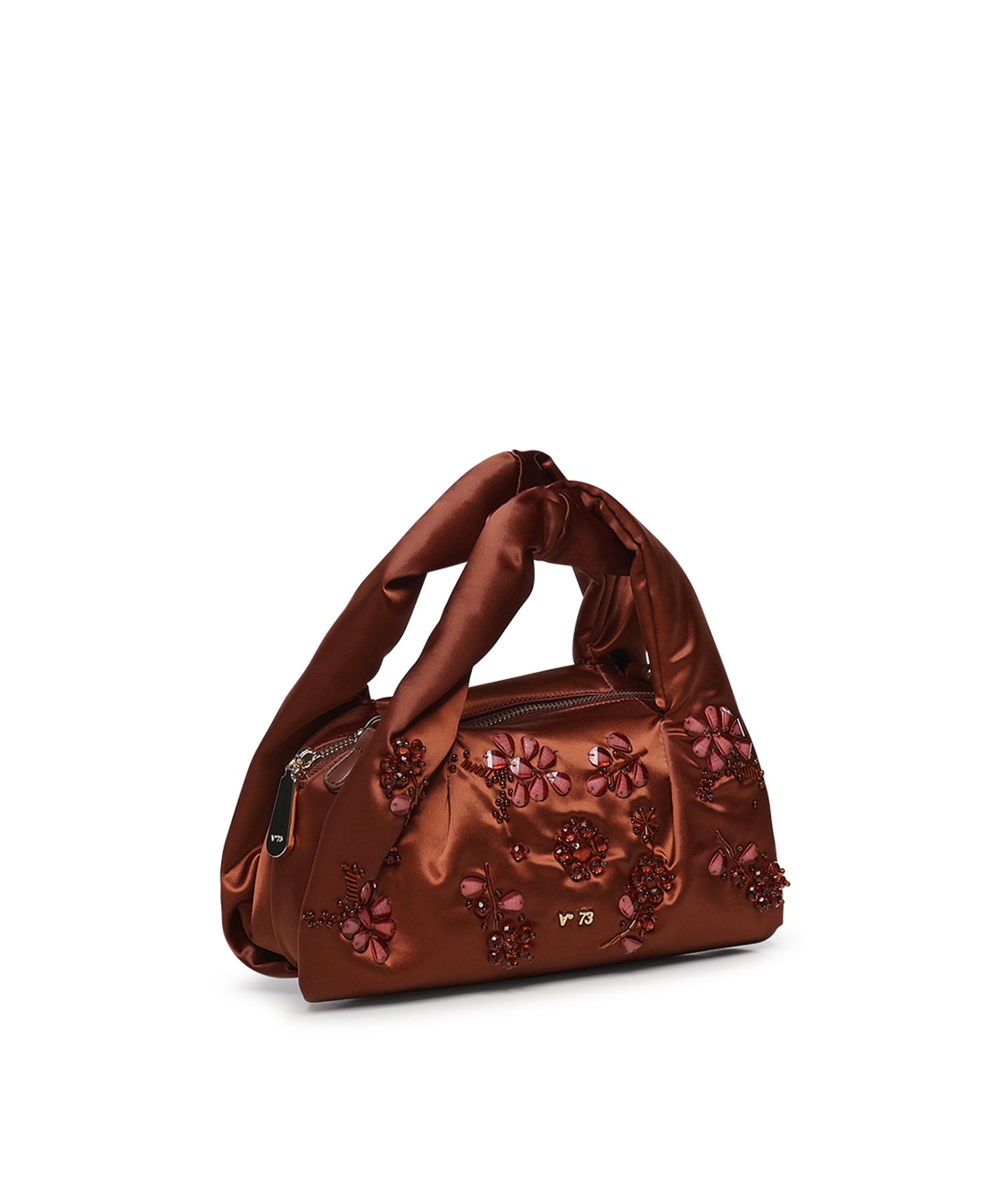 Mini bag con applicazioni floreali 73BS9MZ01 KAYLACIOCCOLATO V° 73 