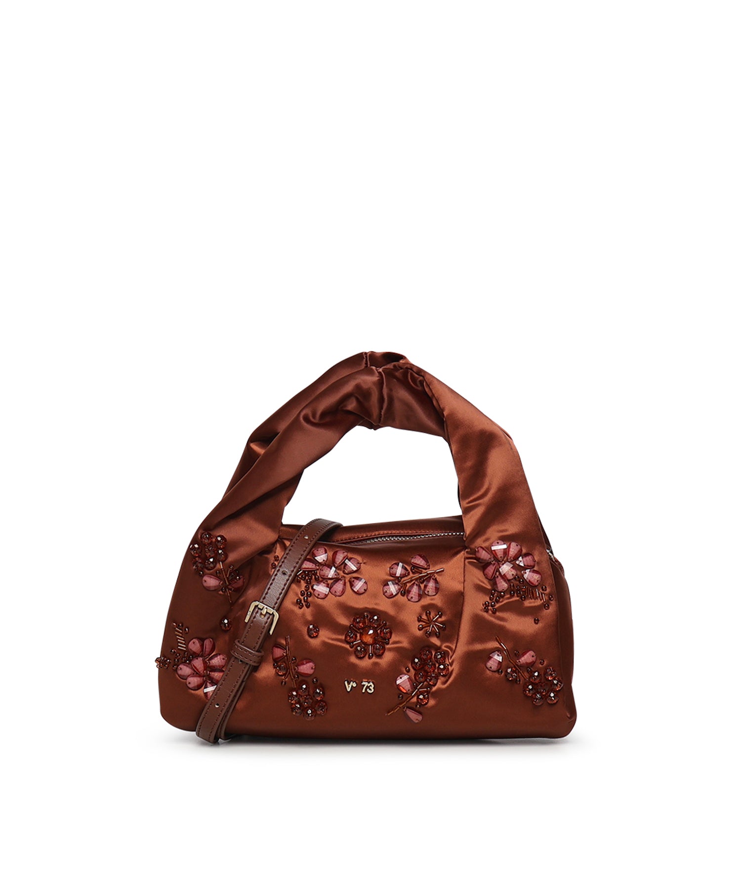 Mini bag con applicazioni floreali 73BS9MZ01 KAYLACIOCCOLATO V° 73 