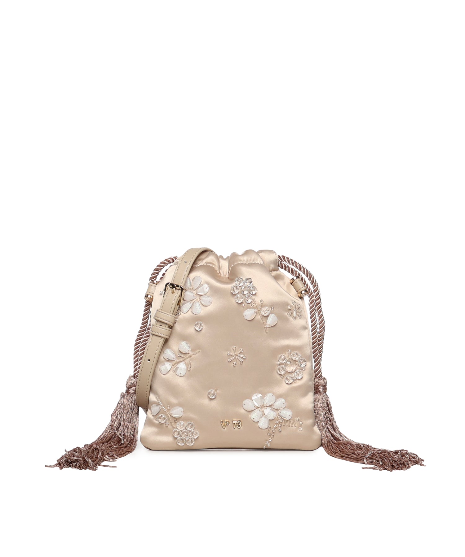 Mini bag Kayla con logo 73BS9MZ04 KAYLACHAMPAGNE V° 73 