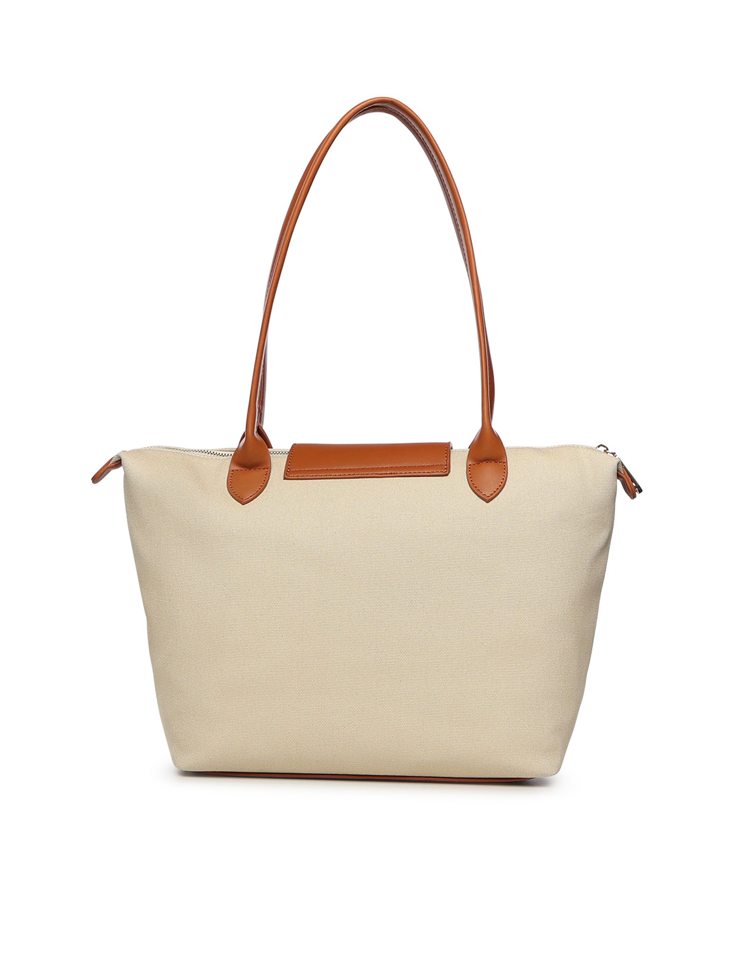 Borsa shopping Responsible con logo 73BS9N001 RESPONSIBLEOFF WHITE/CUOIO V° 73 