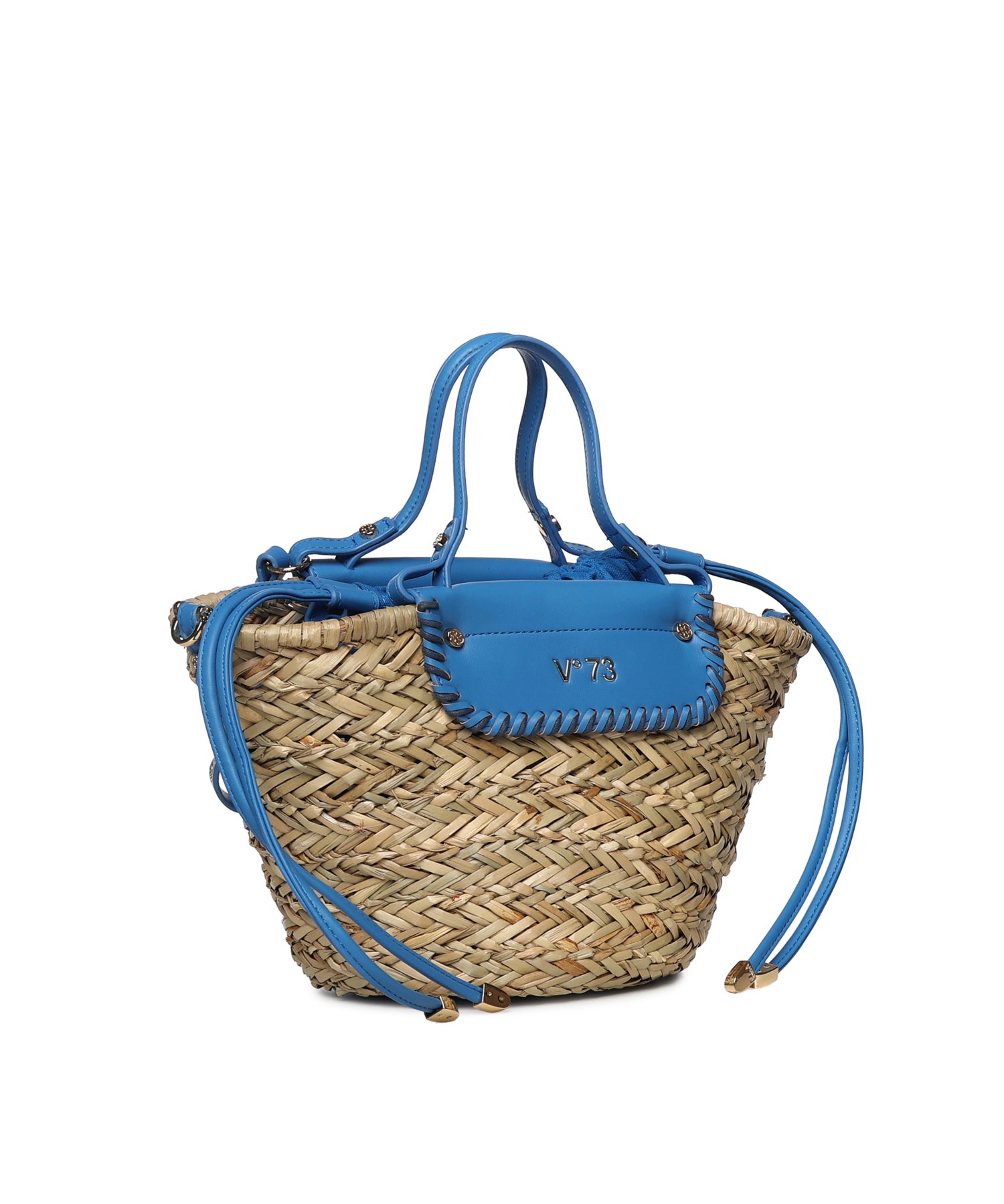 Mini bag Vanna con logo 73BS9N202 VANNABLUET/NATURALE V° 73 