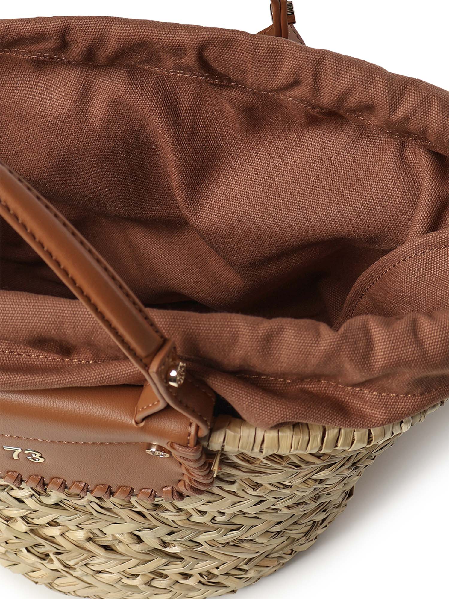 Mini bag Vanna con logo 73BS9N202 VANNACUOIO/NATURALE V° 73 
