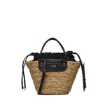 Mini bag Vanna con logo 73BS9N202 VANNANERO/NATURALE V° 73 