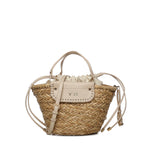 Mini bag Vanna con logo 73BS9N202 VANNAOFF WHITE/NATURALE V° 73 