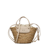 Mini bag Vanna con logo 73BS9N202 VANNAOFF WHITE/NATURALE V° 73 