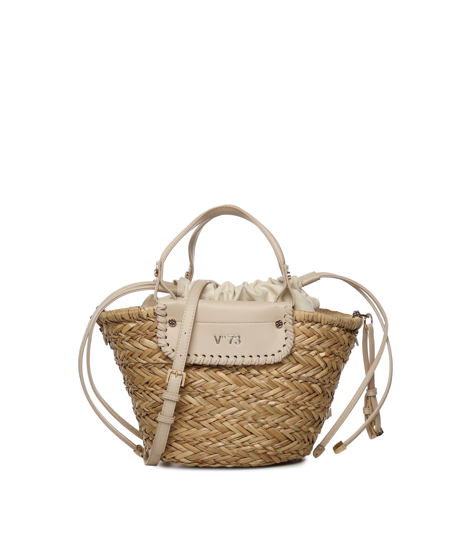 Mini bag Vanna con logo 73BS9N202 VANNAOFF WHITE/NATURALE V° 73 